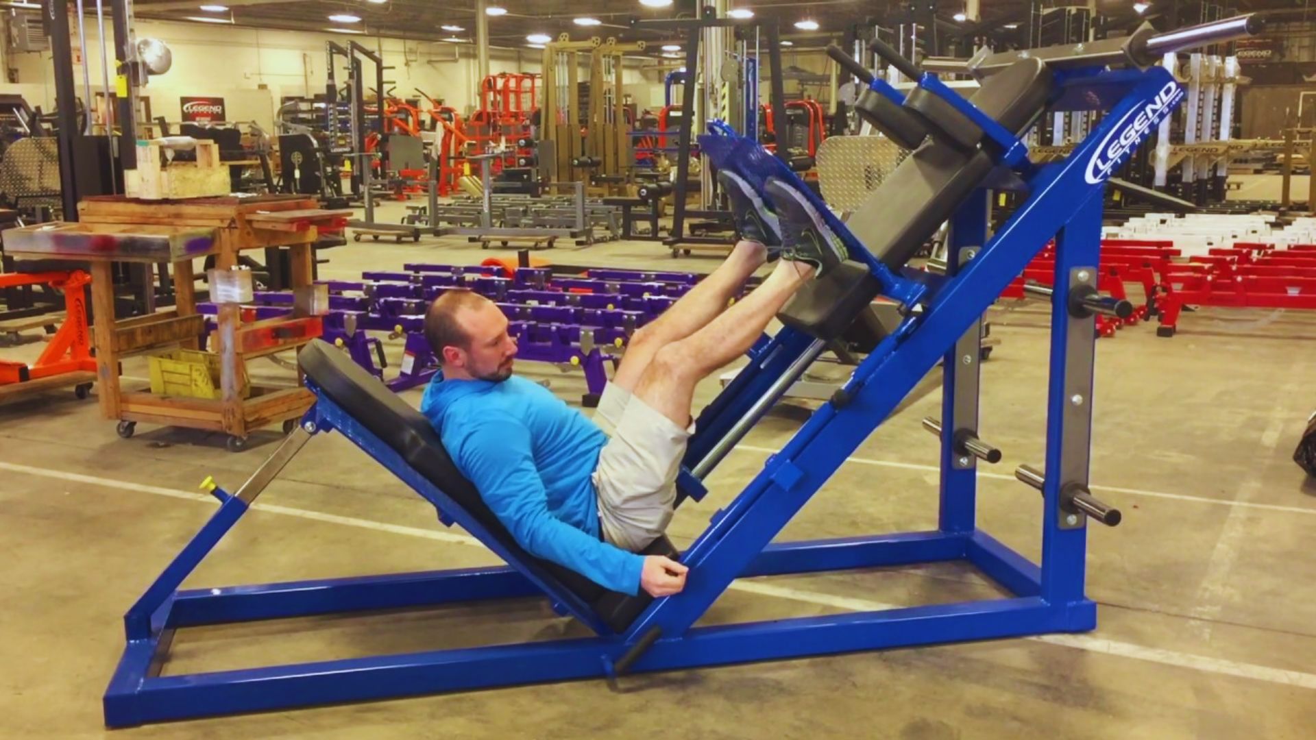 Leg Press Hack Squat Combo Machine