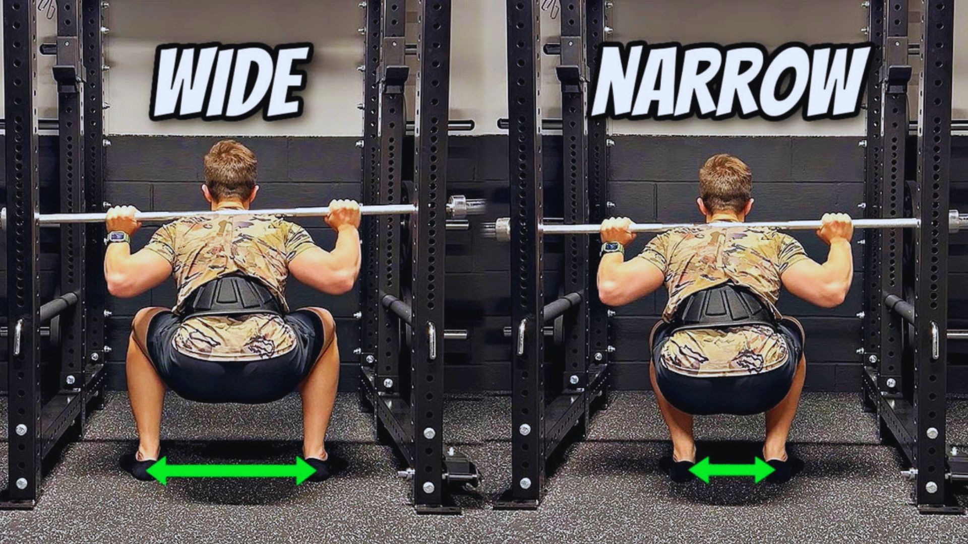 11. Narrow to Wide Squat