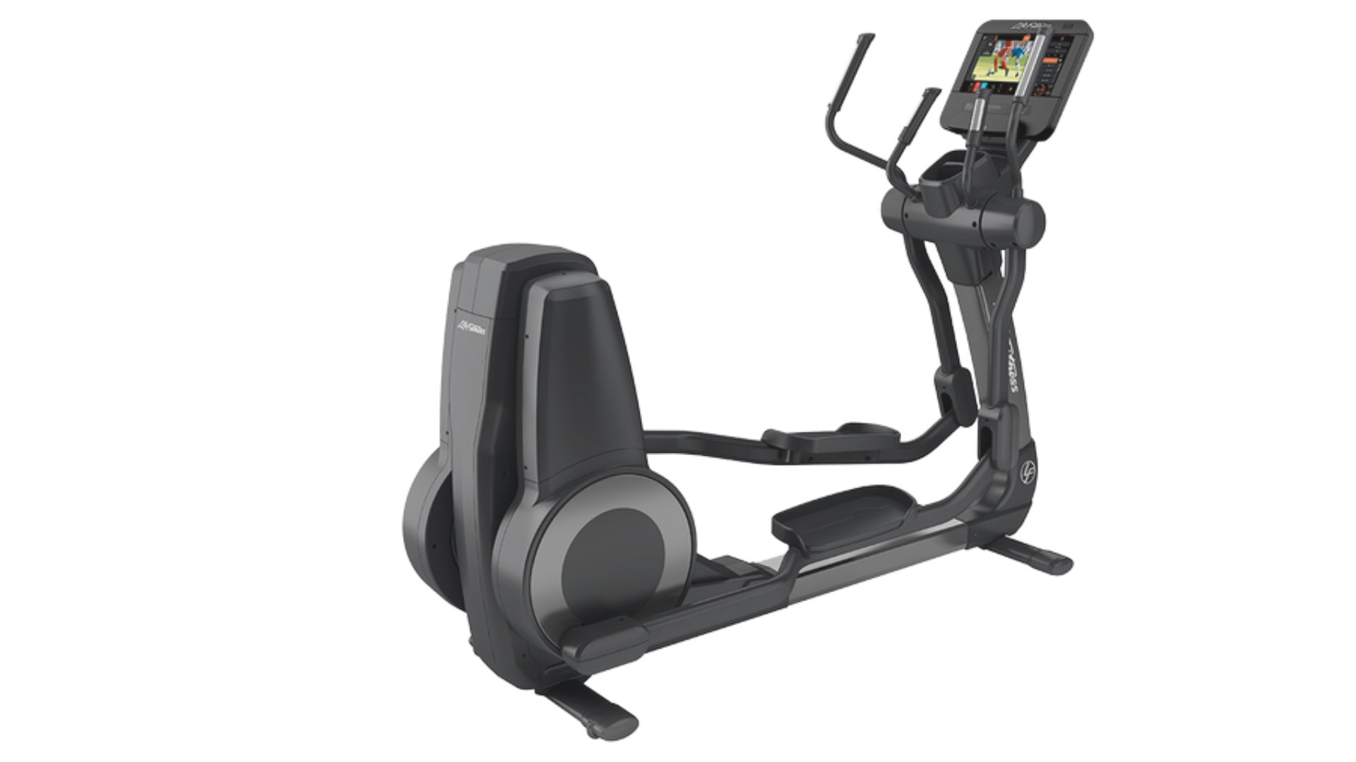An upright elliptical trainer displayed against a clean white background.