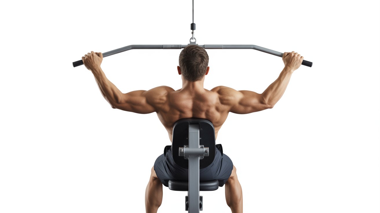 A man executes a pull-up on a bar, highlighting his athleticism and commitment to fitness.