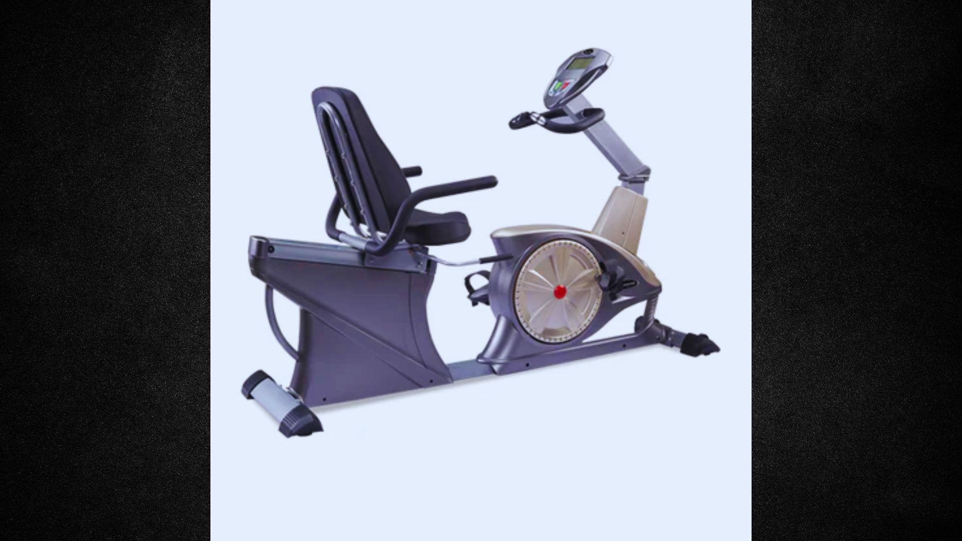 A stationary exercise bike featuring a comfortable seat and handlebars for indoor cycling workouts.