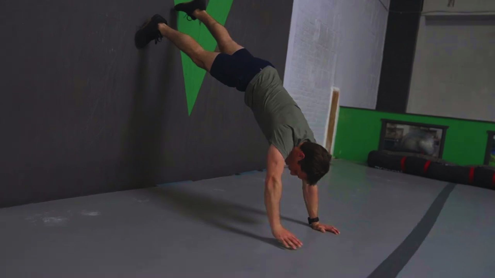 Assisted Handstand Push-Ups