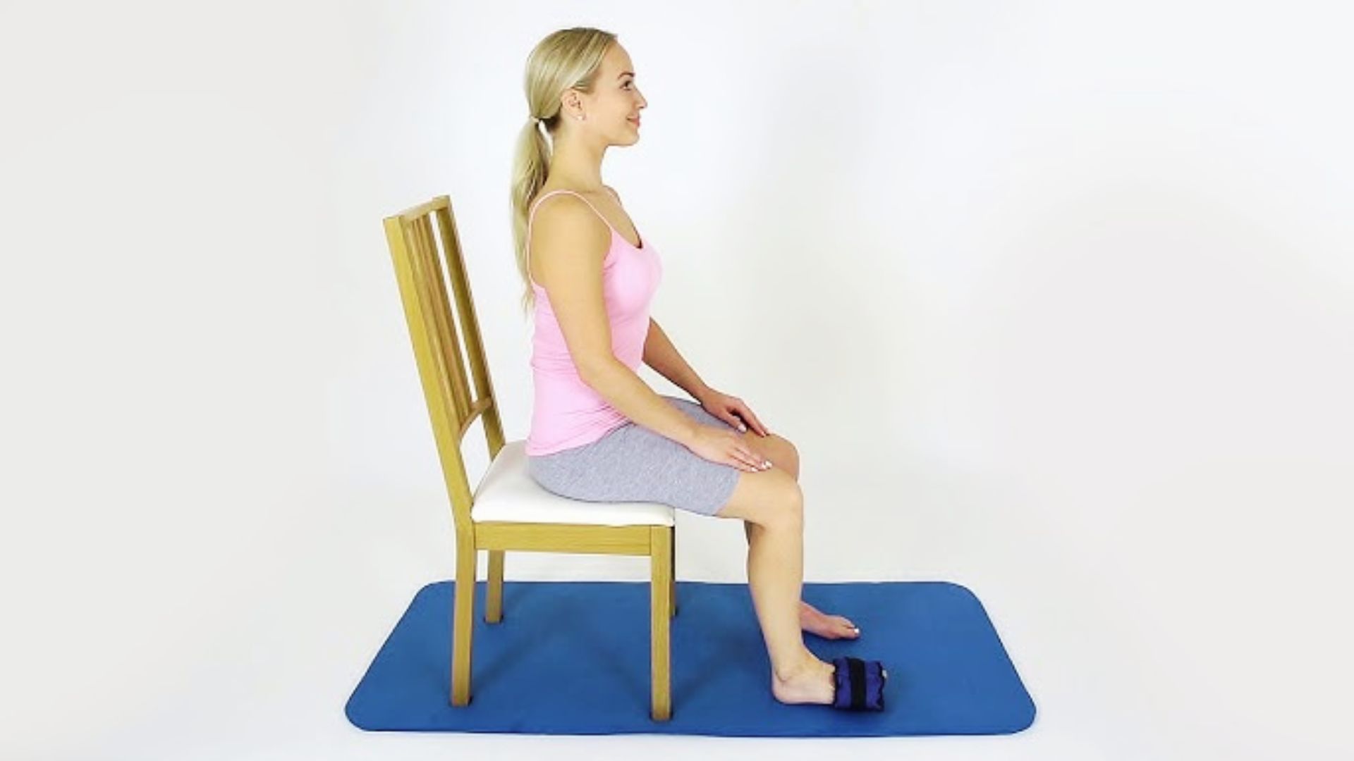 “ Seated Tibialis Activation Hold ” is one of the Best Tibialis Anterior Strengthening Exercises