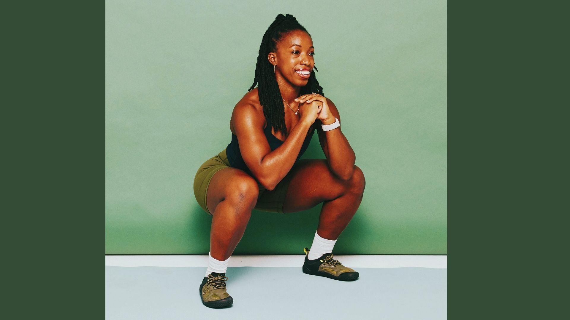 A person performing hip thrusts in a gym with inner thigh (adductor) muscles engaged for lower body control and stability.