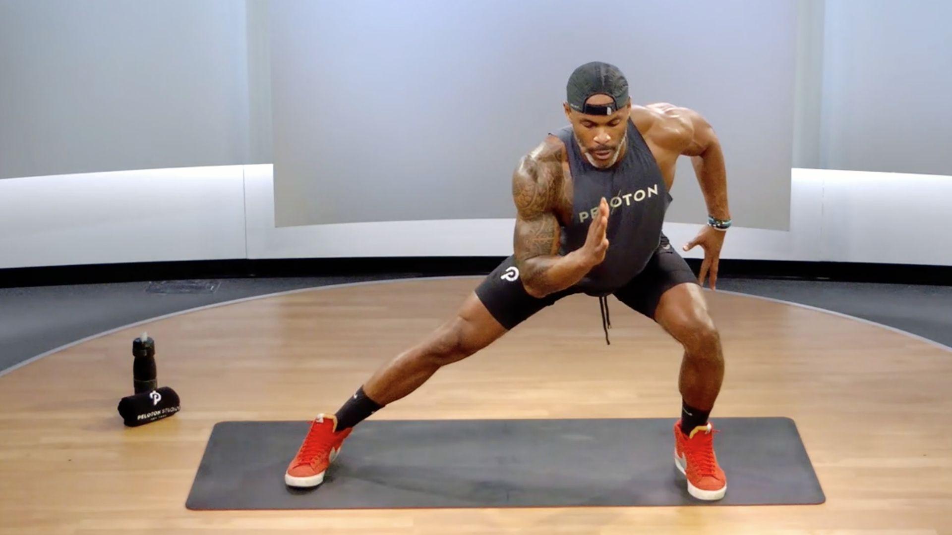 A person doing hip thrusts in a Room, engaging gluteus medius and minimus for hip stability.