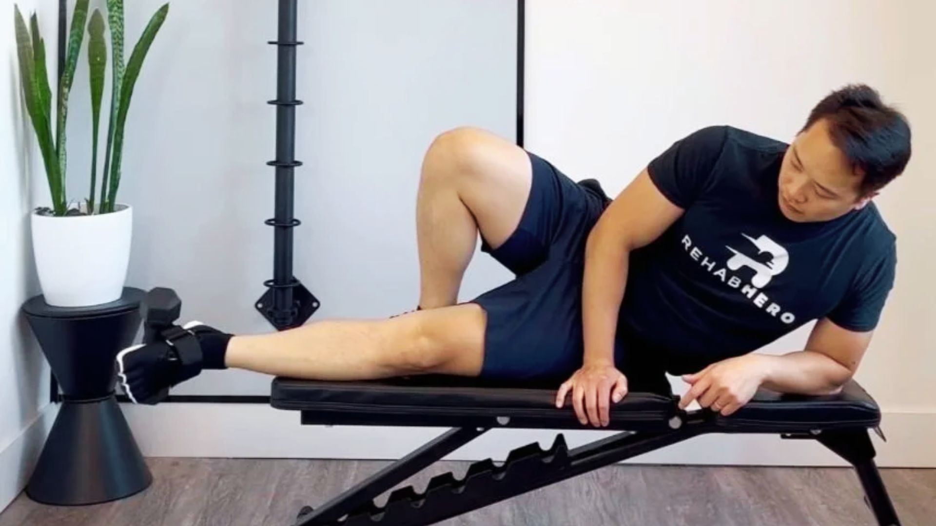 This men performing Tibialis Anterior Muscle exercise