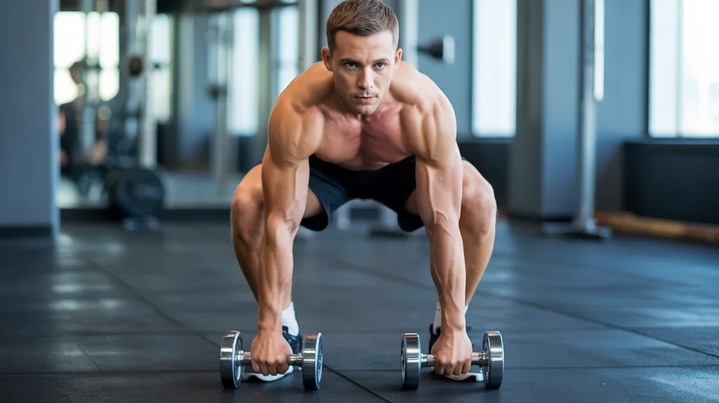 Correct starting position for a B Stance Romanian Deadlift.