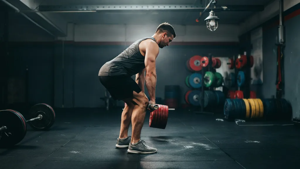 Controlled lowering phase of a B Stance RDL.