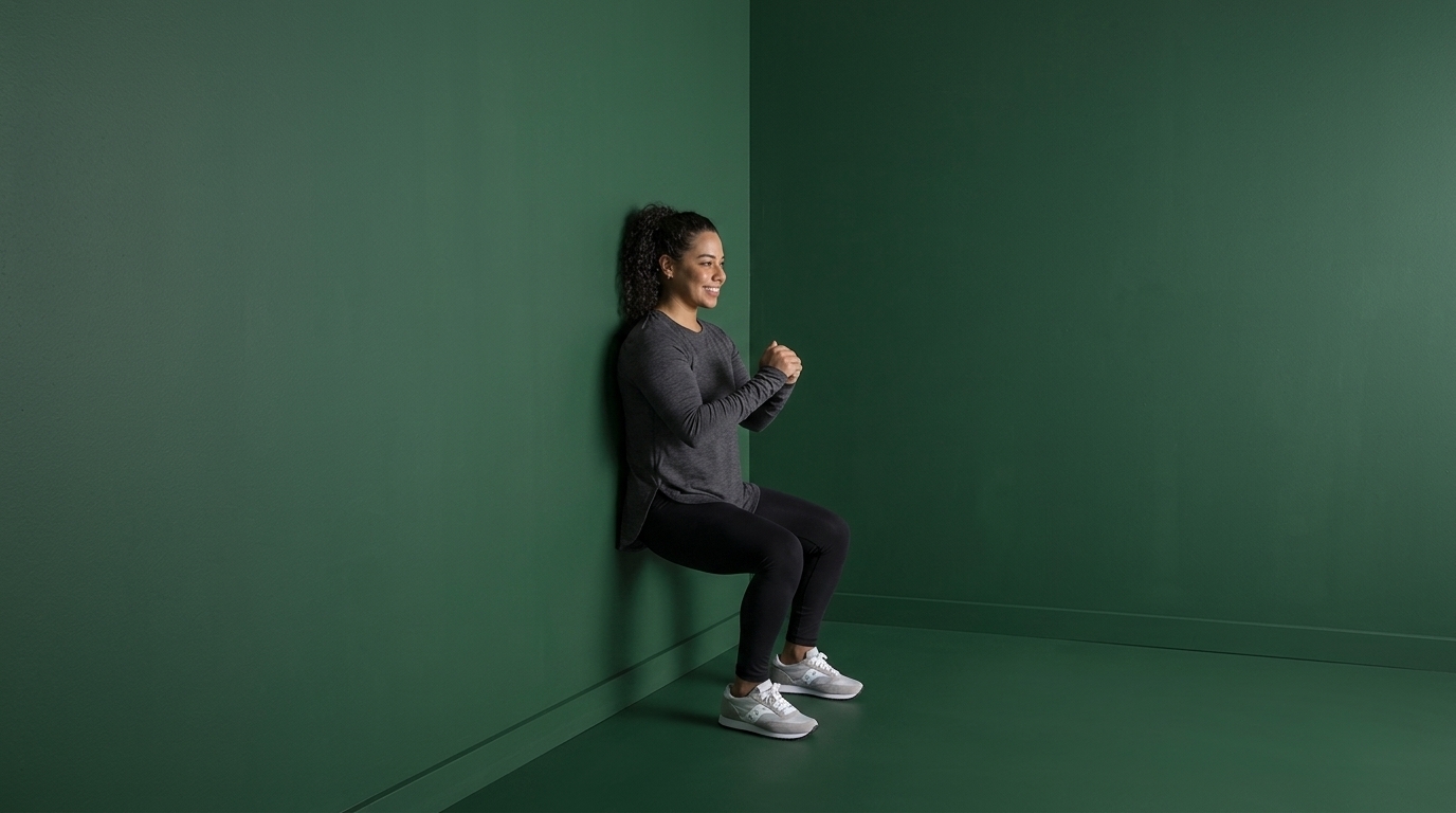 Wall Squats is one of the Best Vastus Medialis Exercises