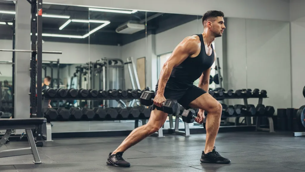 Athlete performing B Stance RDLs on both sides.