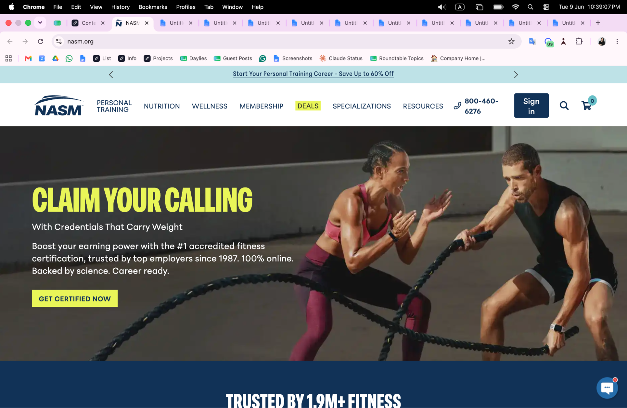 A woman and man performing pull-ups on a gym bar, demonstrating strength and fitness on a website page.