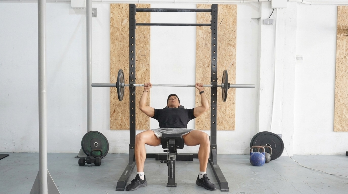 image of grip width and elbow position for upper back rows.
