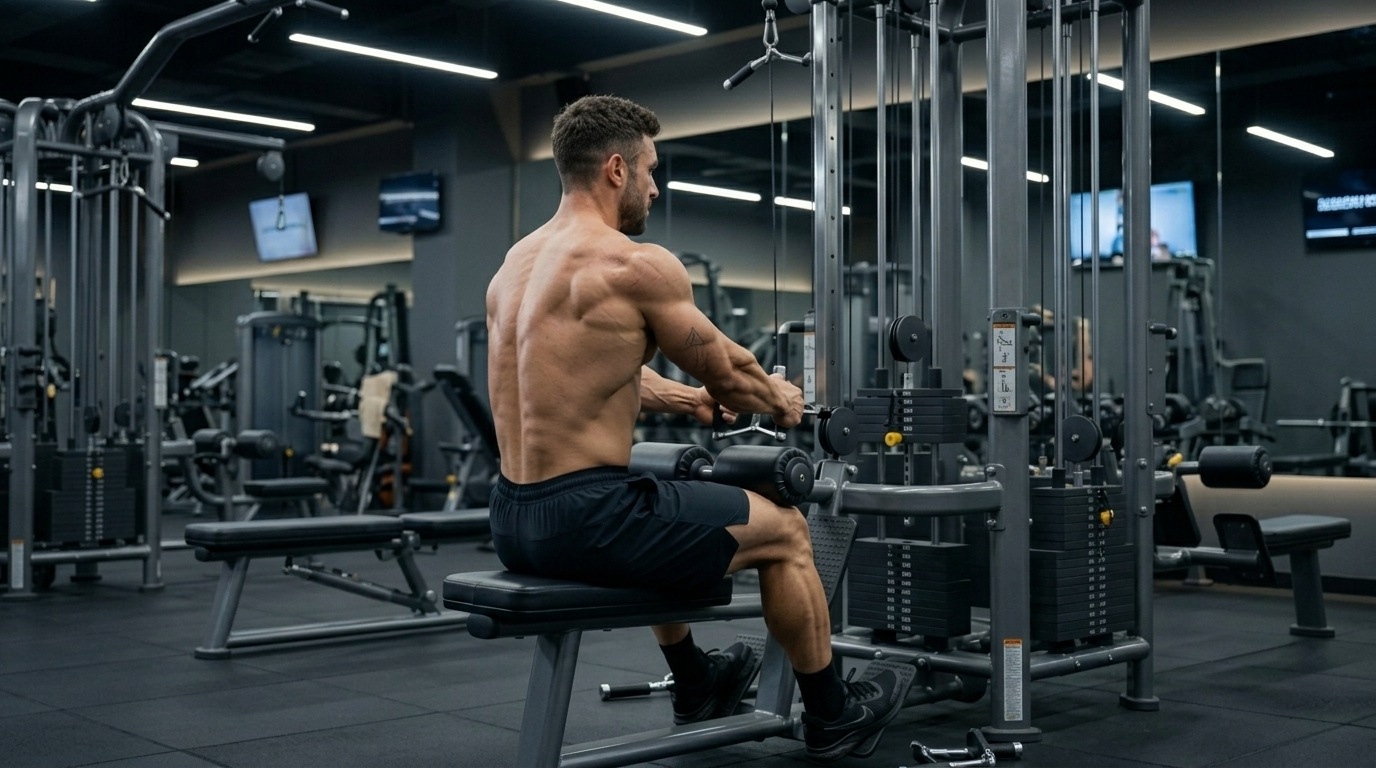 3. Upper Back Row Machine